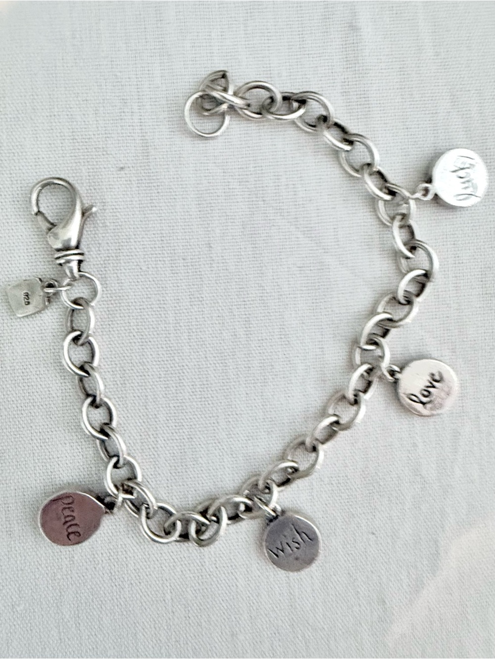 For Silpada and Sundance fans EUC 925 Sterling Silver Vintage Charm Bracelet noE